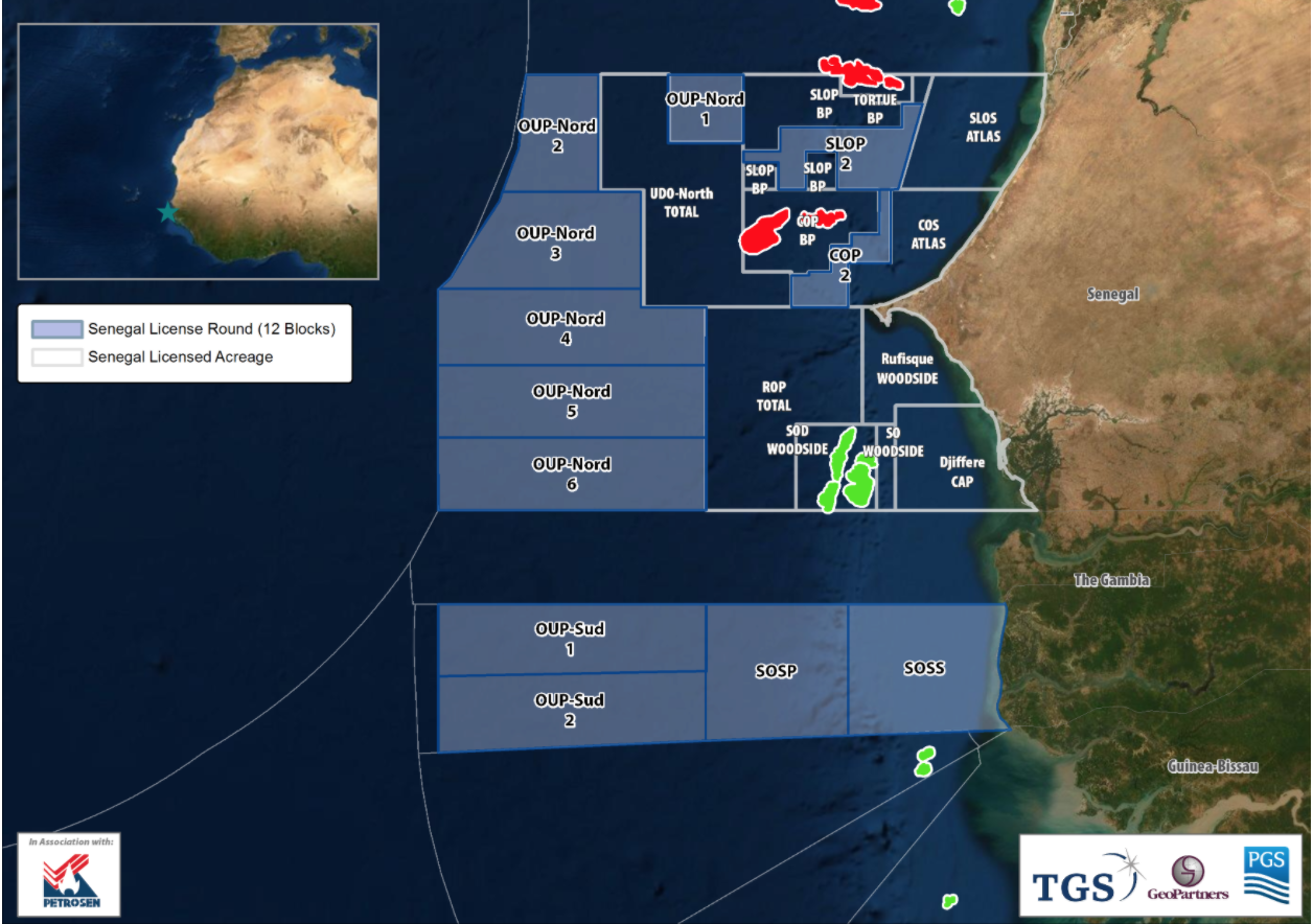 Le bloc pétrolier Sénégal Offshore Sud Profond dans le lot